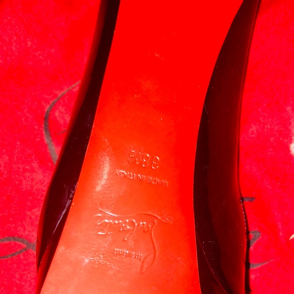 Christian Louboutin Black Patent Leather Pumps - Picture 6 of 6